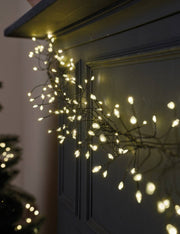 Serie Di Luci Natale Cluster Twinkle Bianco Caldo 1440 LED 9m