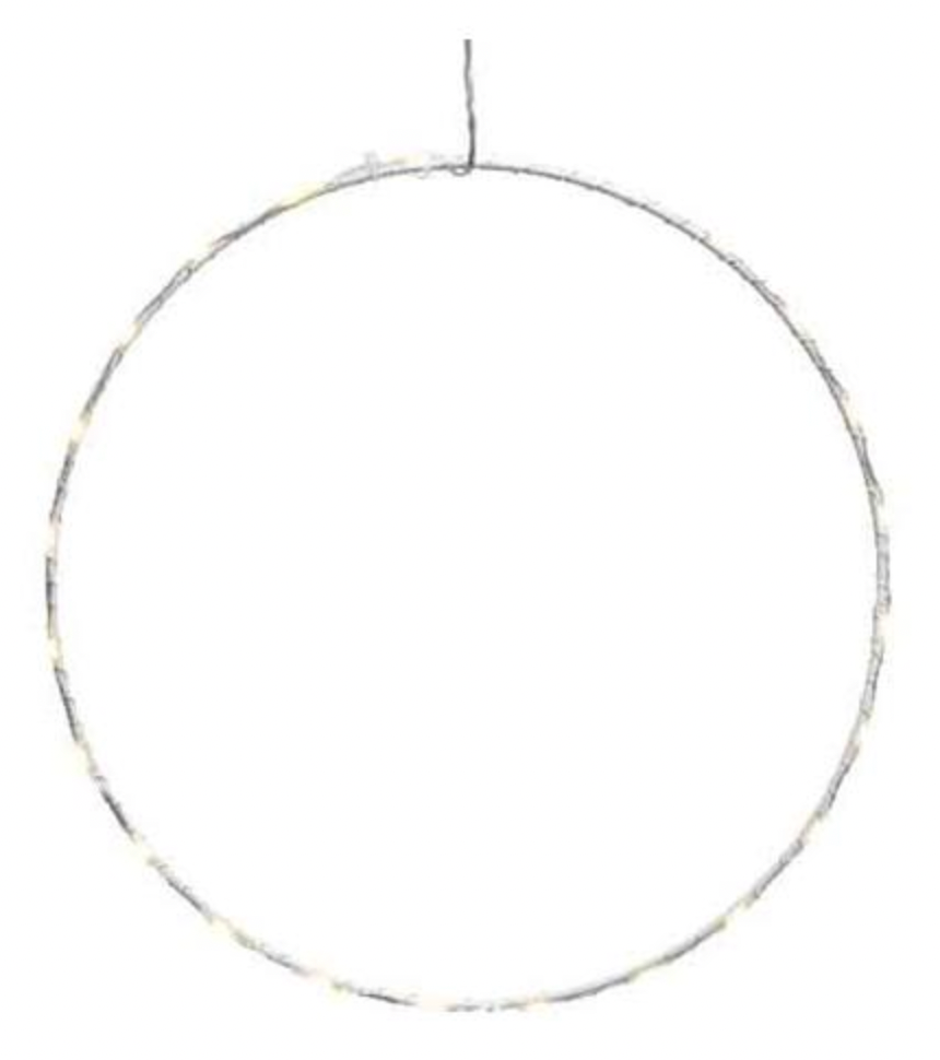 Addobbo Natale Cerchio Luminoso A Led 50cm