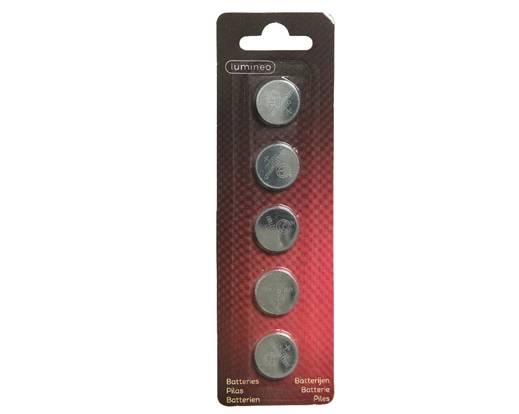 Confezione 5 Batterie LR44 1,5 V