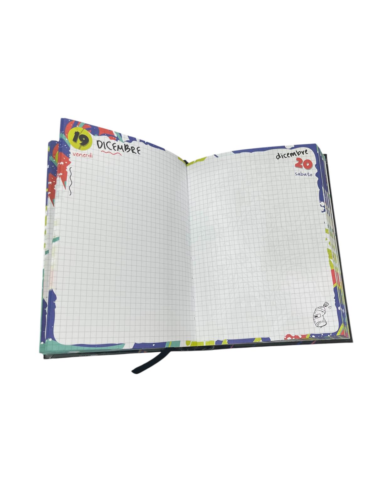 Diario Scuola Seven Boy 12 Mesi 2025/26 Fantasie Astratte