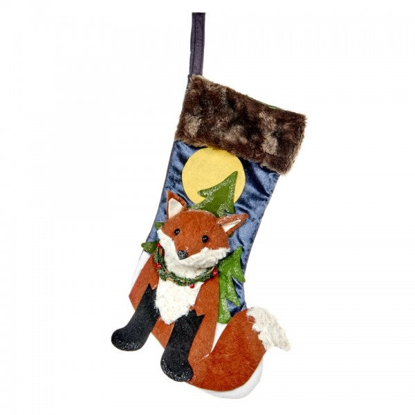 Calza Befana Epifania Volpe Peluche Decorata 38cm