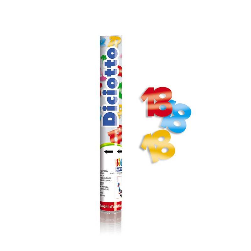 Cannone Spara Coriandoli "18"