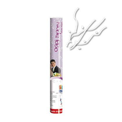 Cannone Spara Coriandoli Stelle Filanti Bianche Matrimonio Oggi Sposi 60cm