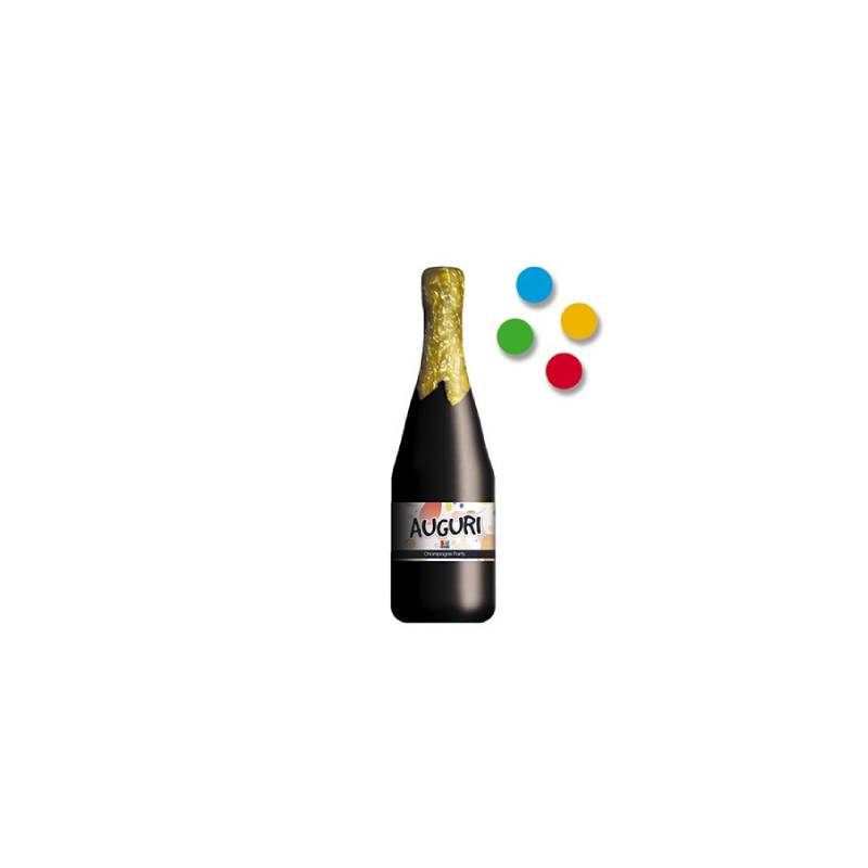 Champagne Spara Coriandoli 20 cm Auguri