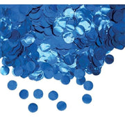 Coriandoli In Foil Tondi Blu Metal 2cm 50gr