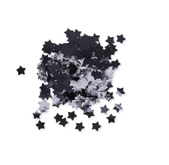 Coriandoli Sagomati Stelle Nere Foil 2cm 50gr