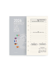 Ricambio InTempo Per Agenda Settimanale 12 Mesi 2026 9,5x17cm