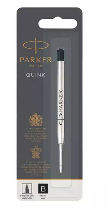 Refill Per Penna Parker Quink Flow Punta Doppia Nera