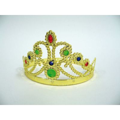 Diadema Principessa Oro Con Gemme Accessori Carnevale