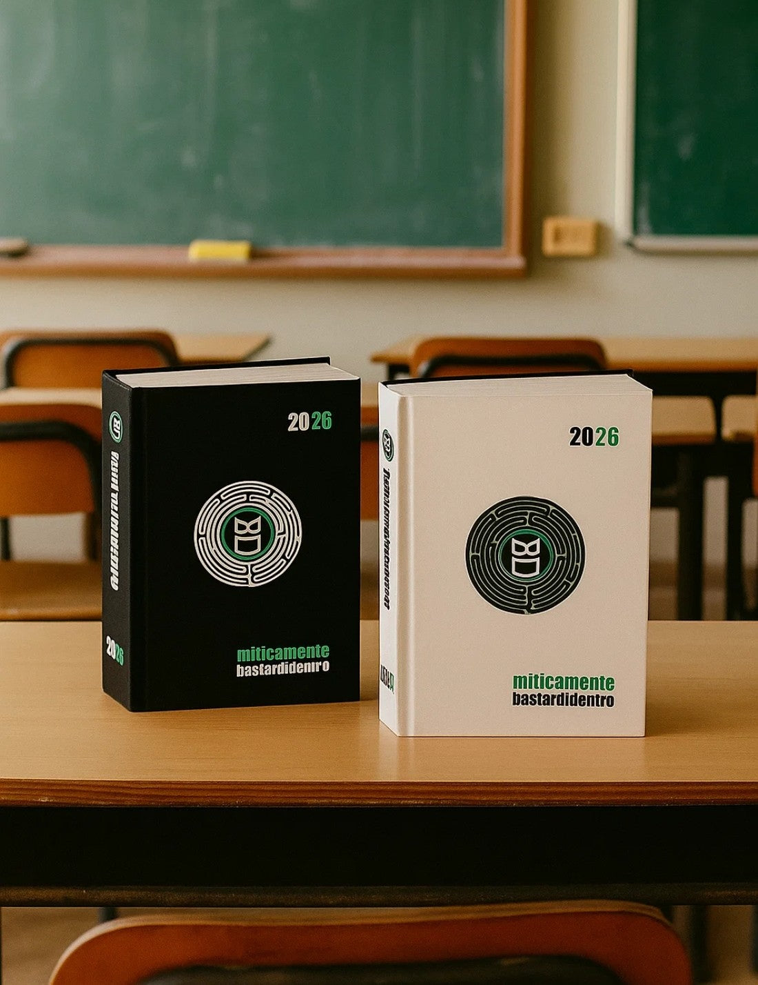 Diario Scuola 16 Mesi Datato 2025/2026 Bastardi Dentro Classic