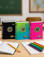 Diario Scuola 16 Mesi Datato 2025/2026 Bastardi Dentro Color New