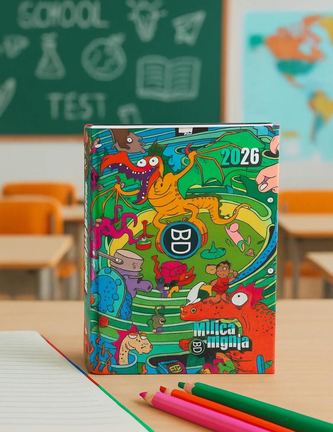 Diario Scuola 16 Mesi Datato 2025/2026 Bastardi Dentro Special