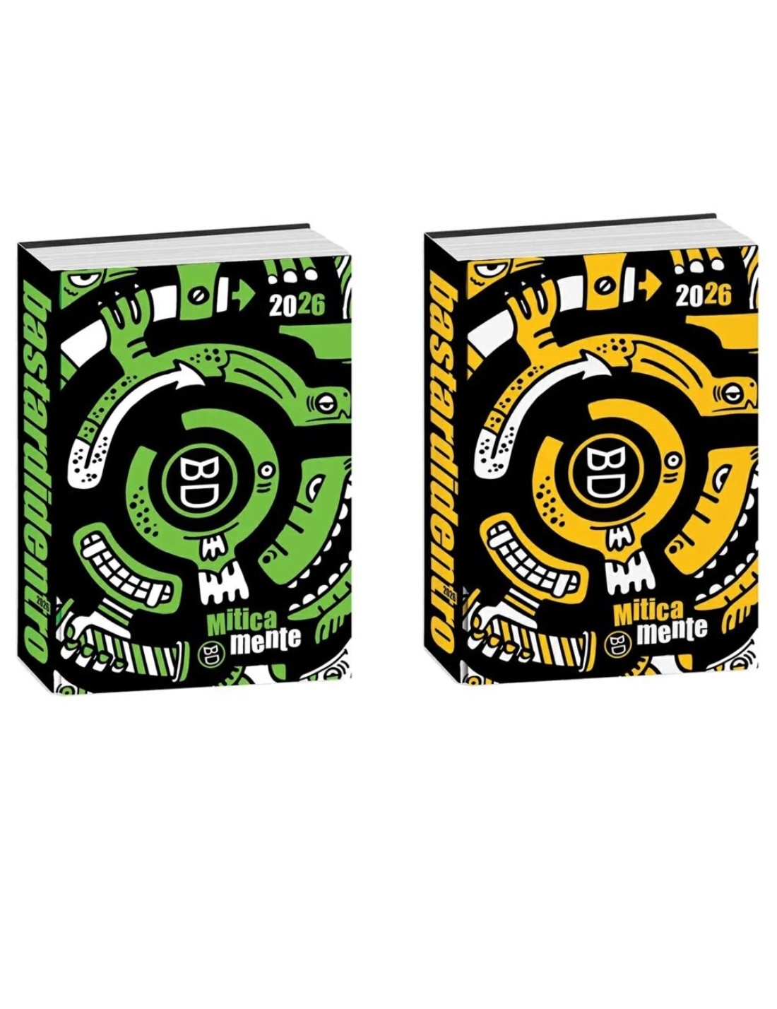 Diario Scuola 16 Mesi Datato 2025/2026 Bastardi Dentro Miticamente Superspecialfluo