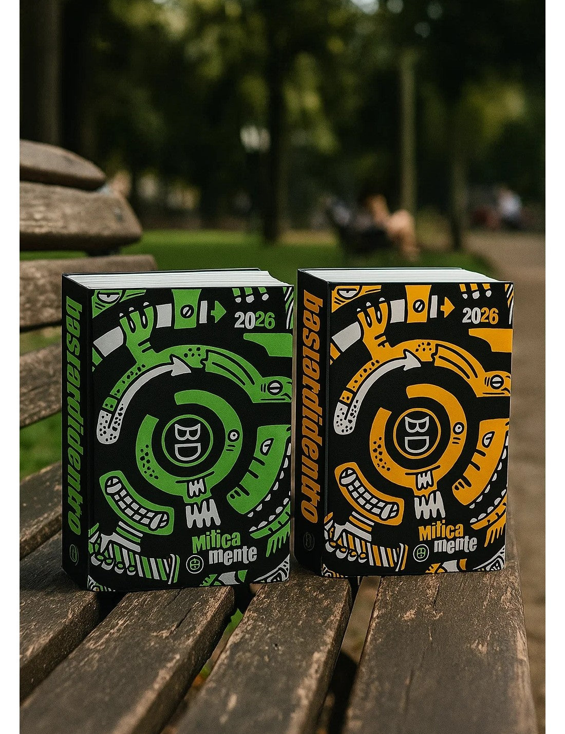 Diario Scuola 16 Mesi Datato 2025/2026 Bastardi Dentro Miticamente Superspecialfluo