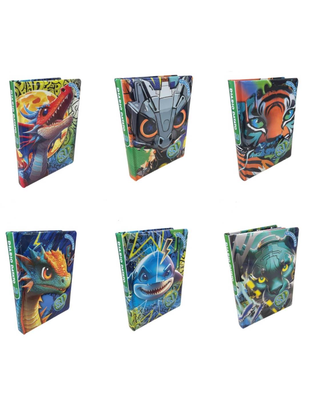 Diario Scuola SJ Gang Boy 10 Mesi 2025/26 Fantasie Animali