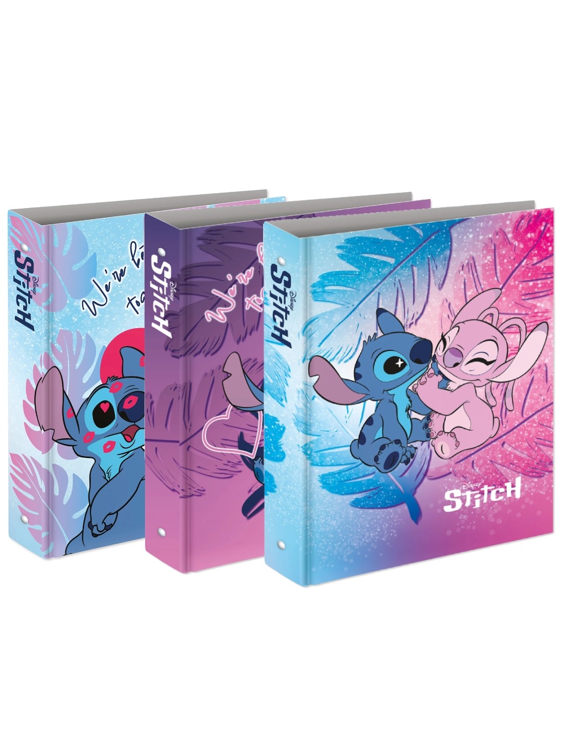 Maxi Raccoglitore Ad Anelli Stitch E Angel
