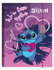 Cartellina Con Elastico 3 Lembi Disney Stitch E Angel