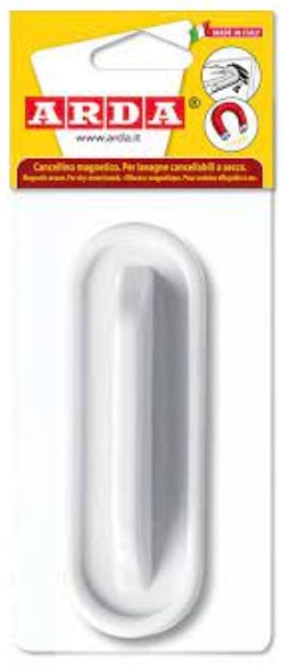 Cancellino Magnetico 4x12cm Bianco