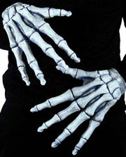 Ossa Mani Da Scheletro In Gomma Accessori Halloween