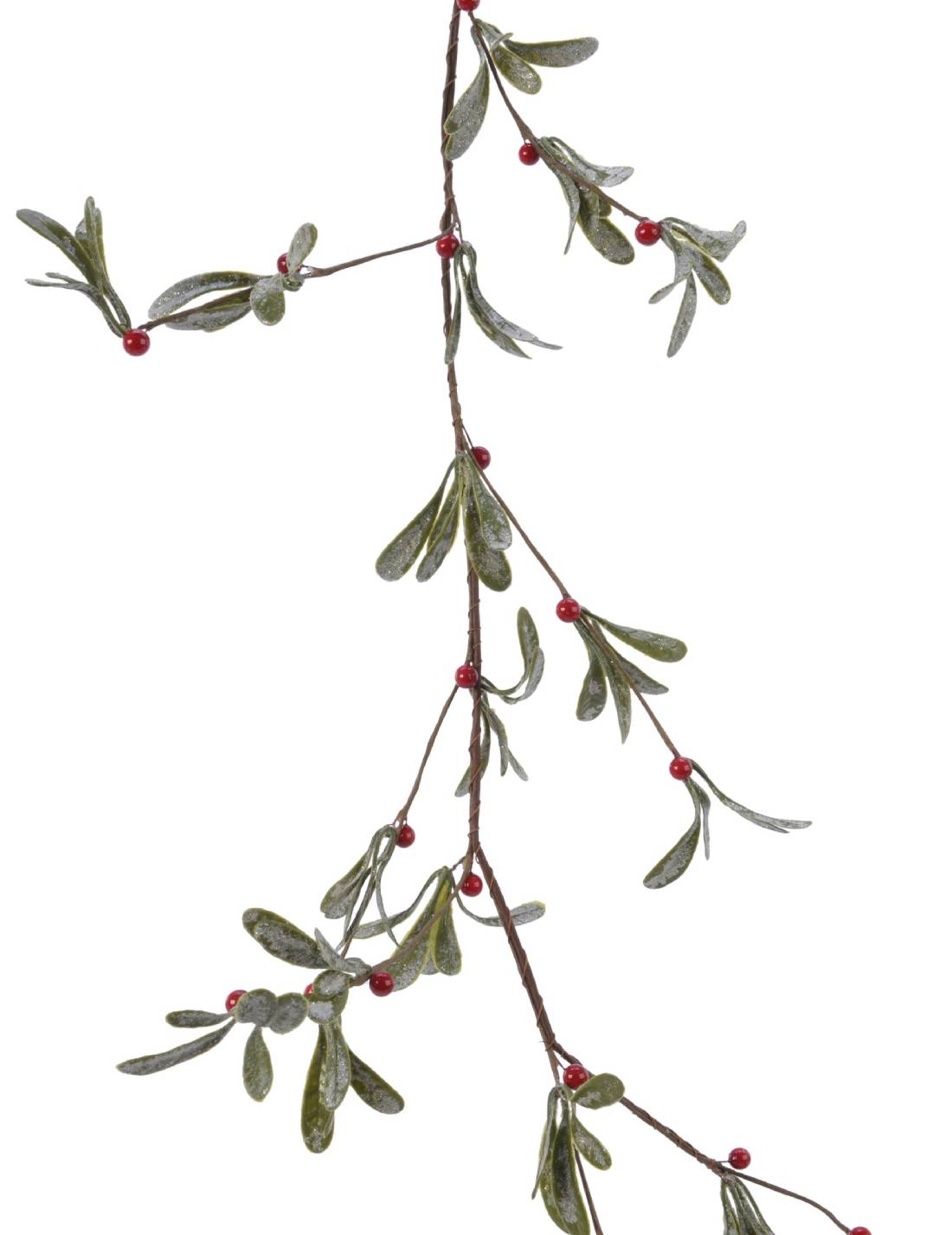 Ramo Artificiale Decorativo Con Bacche Rosse 180cm