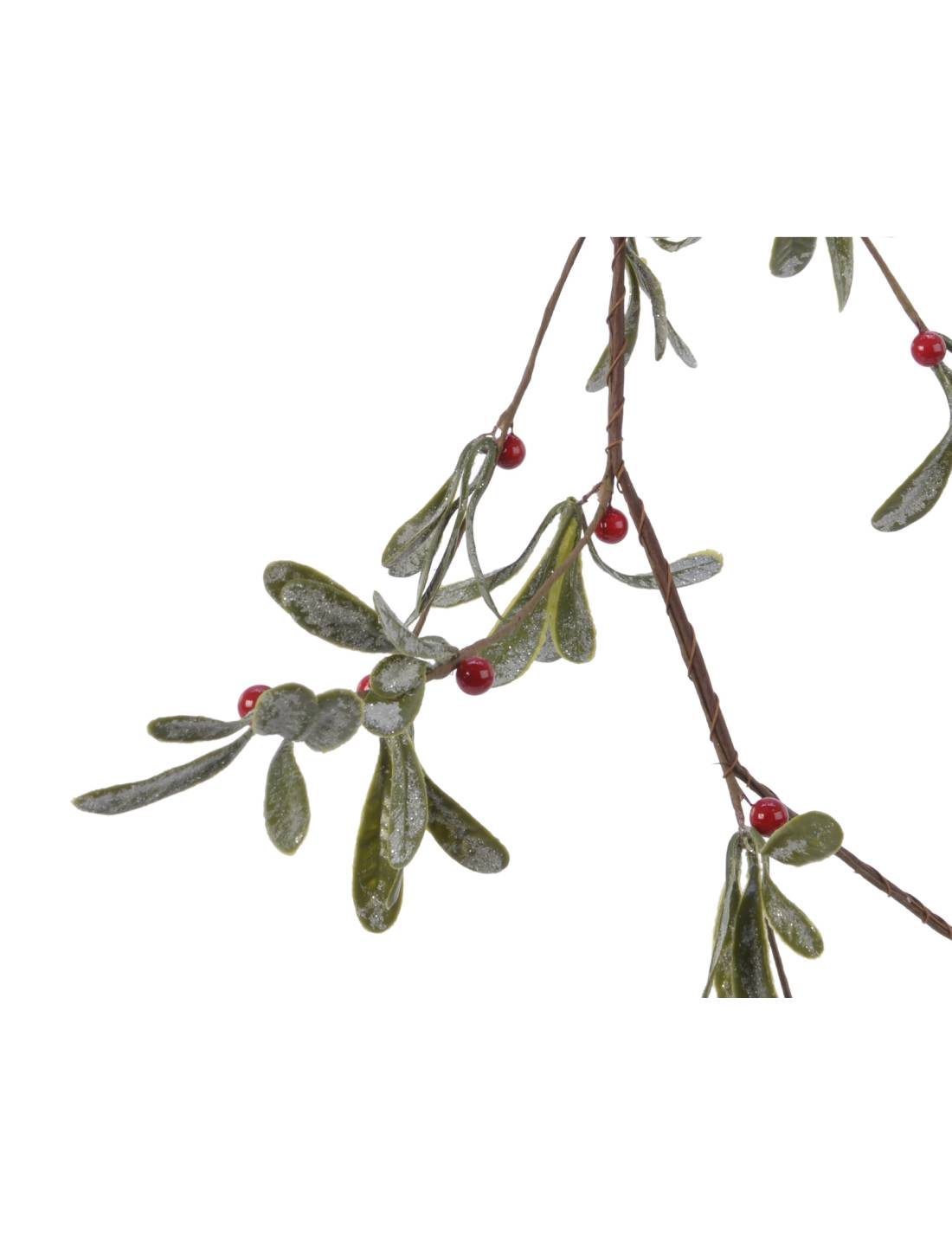 Ramo Artificiale Decorativo Con Bacche Rosse 180cm
