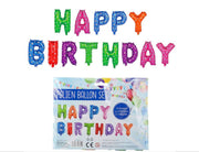 Palloncino Metalfoil Happy Birthday Multicolor Pois Cuori 40cm