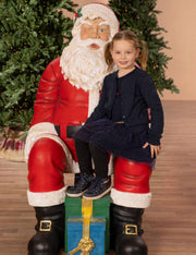 Decorazione Di Natale Babbo Natale Seduto h137cm