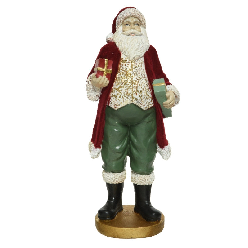 Addobbo Di Natale Babbo Natale Con Regali 24cm