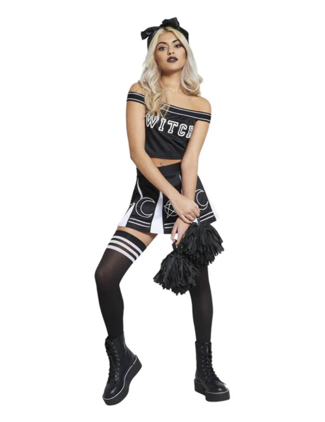 Costume Di Halloween Adulto Vestito Strega Cheerleader