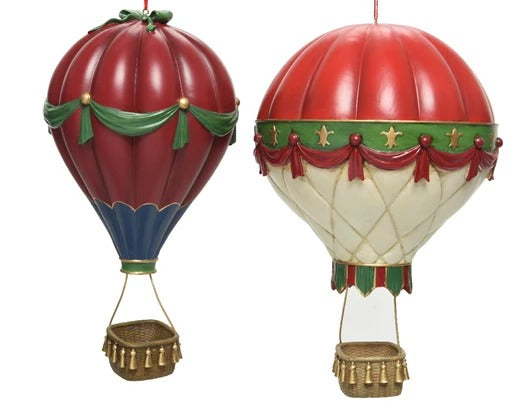Addobbo Natale Mongolfiere Assortite