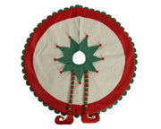 Copribase Albero Di Natale Con Gambe Di Elfo 90cm
