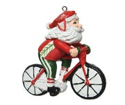 Addobbo Albero Di Natale Babbo Natale In Bicicletta
