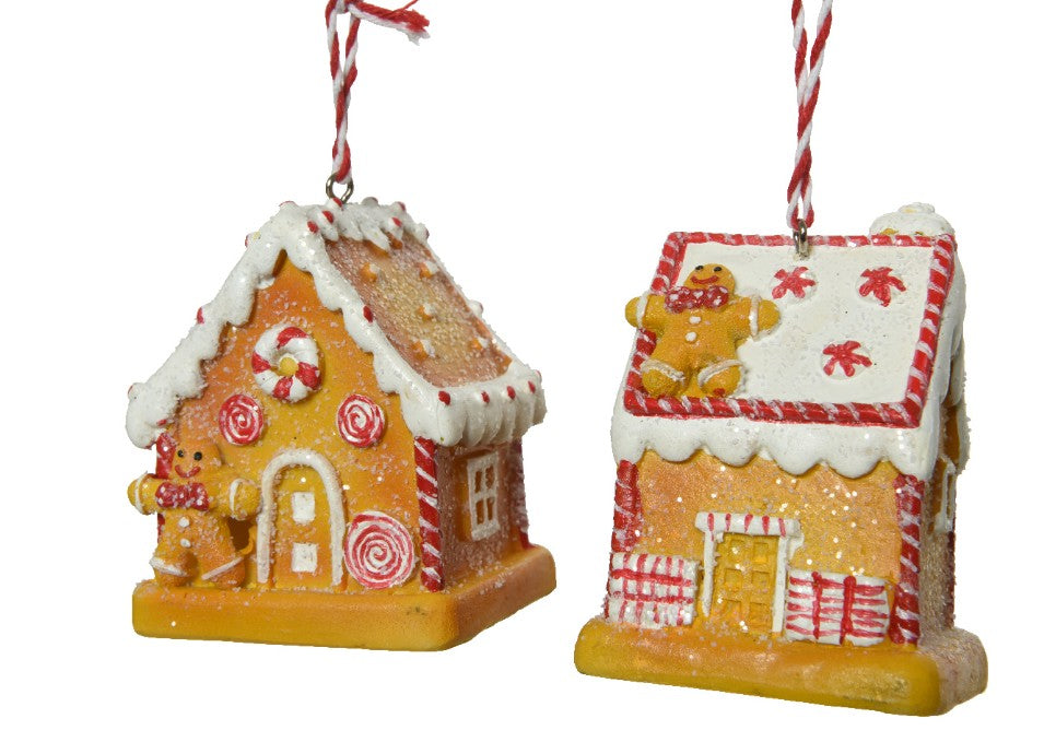 Addobbo Albero Di Natale Case Di Marzapane Con Caramelle Prodotto Assortito