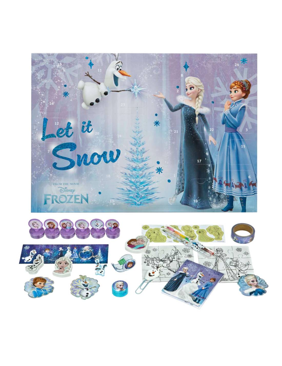 Calendario Dell'Avvento Disney Frozen 24 Caselle