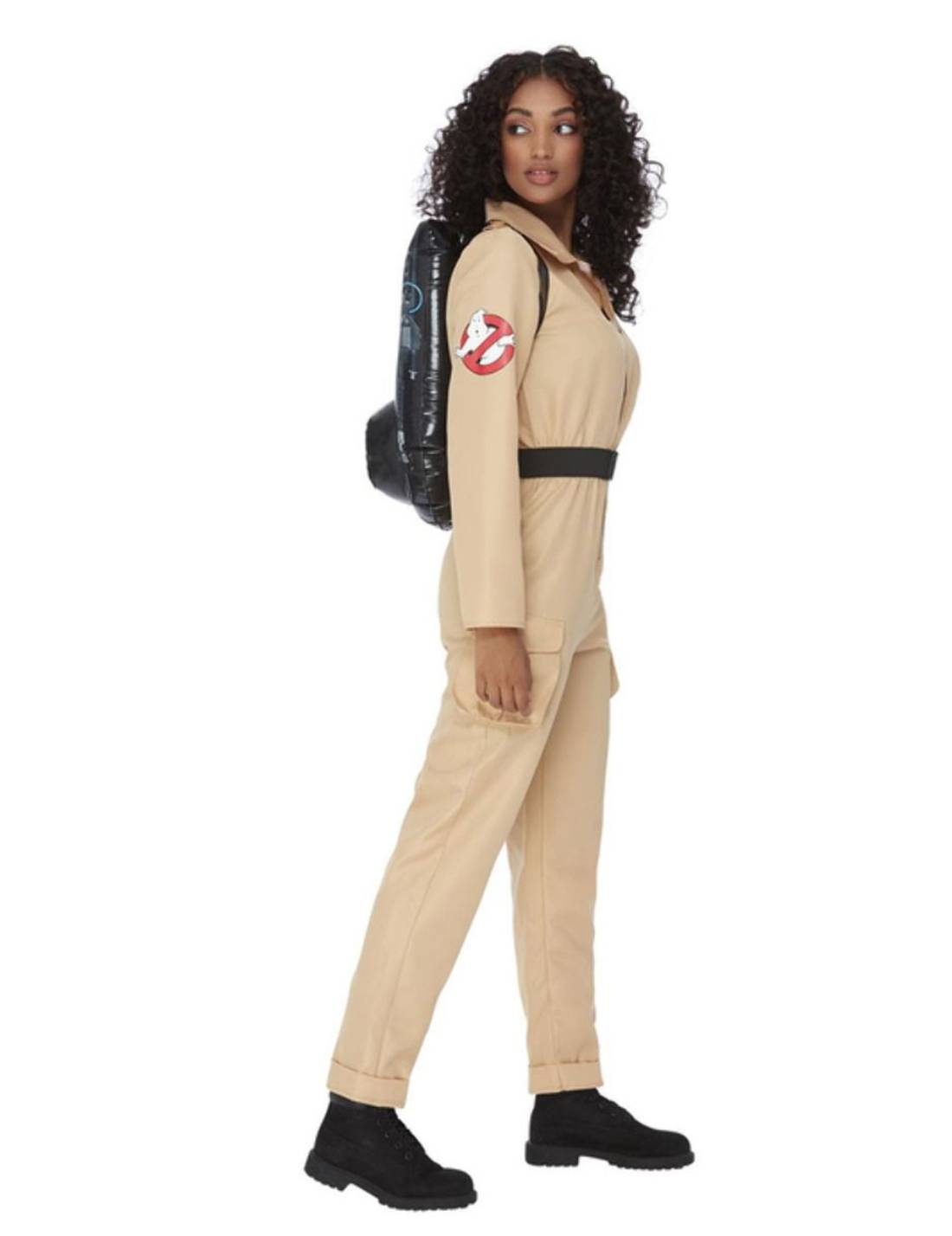 Costume Di Halloween Ghostbusters Boilersuit Beige Donna Tg.S