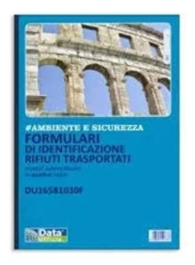 Formulario di Identificazioni Rifiuti Trasportati 25x4cm 4 copie