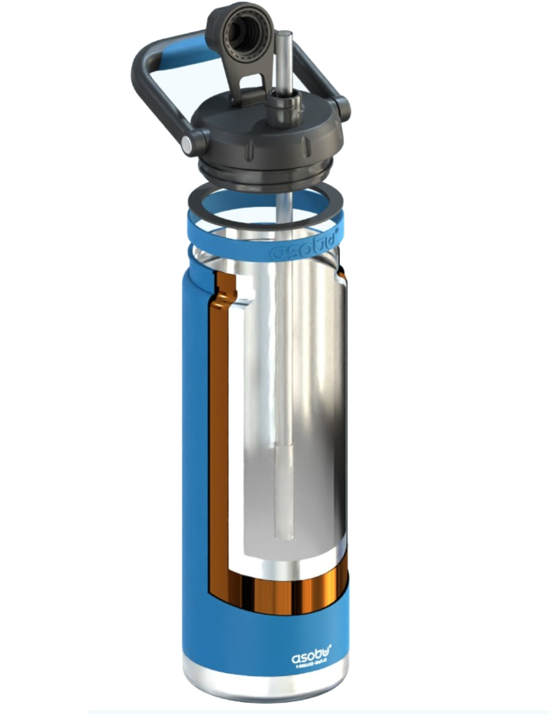 Asobu Borraccia Termica In Acciaio Canyon Blu 1,5L
