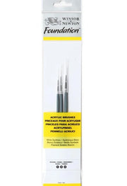 Set 3 Pennelli Per Pittura Acrilica