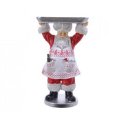 Alzatina Natale Babbo Natale Cuoco Serve un Piatta