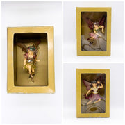 Addobbo Albero Natale Fata Con Corona Di Fiori 15cm