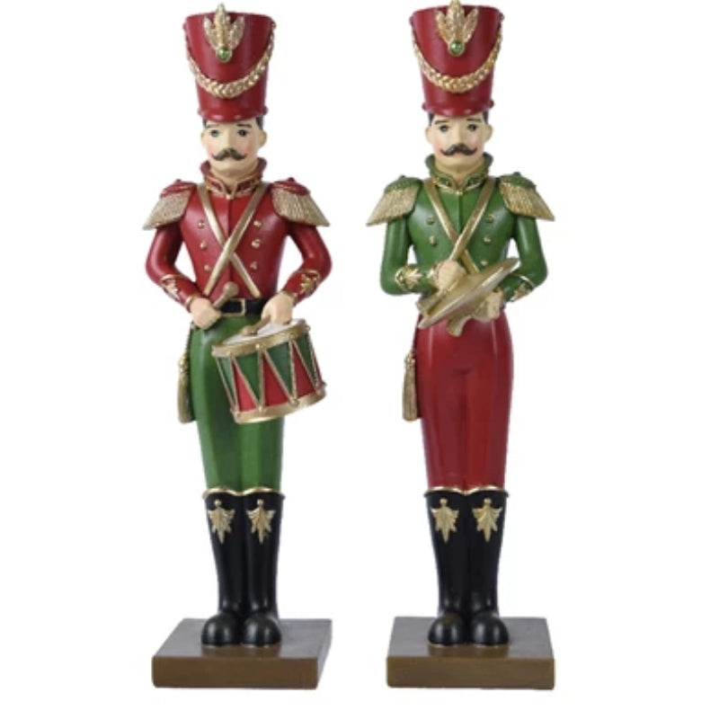 Addobbo Di Natale Schiaccianoci 30cm Con Strumenti Musicali Colori Assortiti