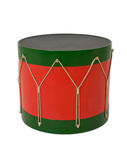 Addobbo Di Natale Tamburo Rosso E Verde h57cm