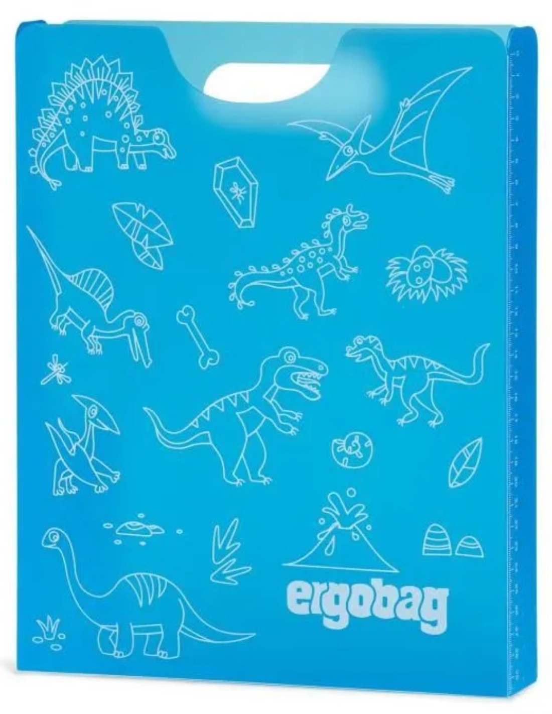 Box Portaquaderni Documenti Ergobag Dinosauri Azzurro