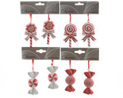 Addobbo Natale Caramelle e Lecca Lecca 3,5cm - 7,5cm Colori Assortiti
