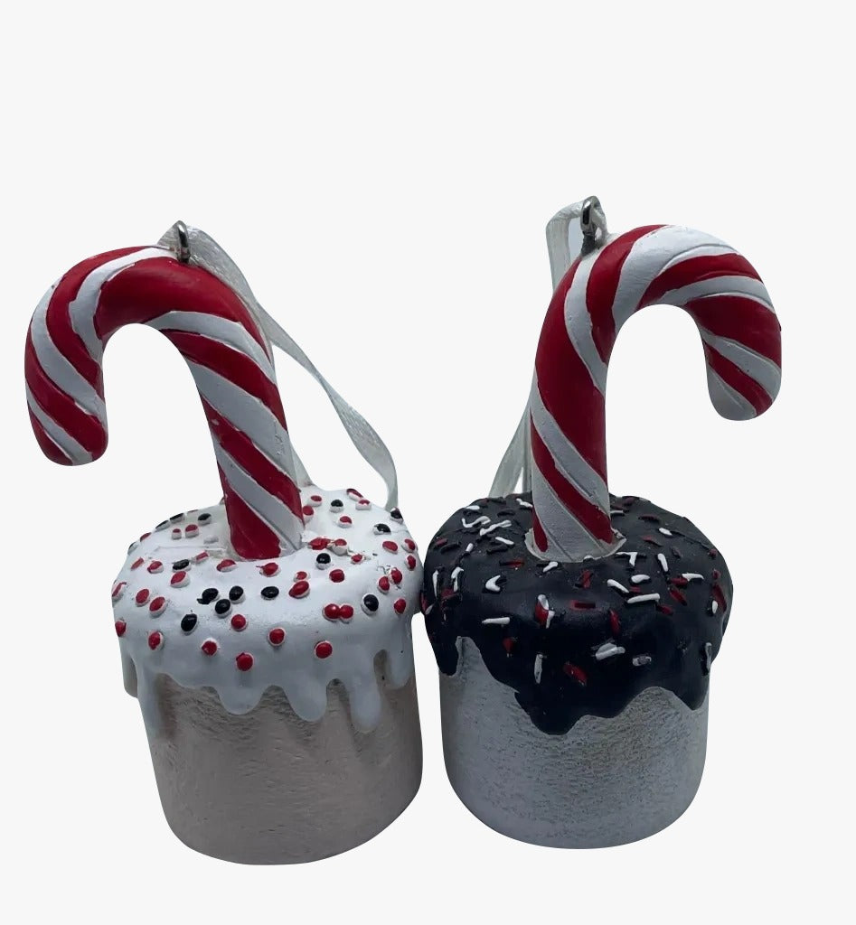 Addobbo Albero Natale Torta Con Bastoncino