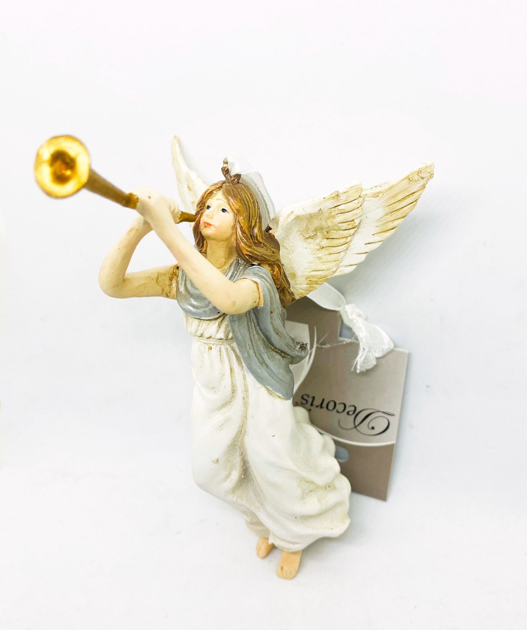 Addobbo Albero Natale Angelo Con Tromba