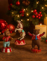 Addobbo Di Natale Animale Da Circo Vintage 19cm