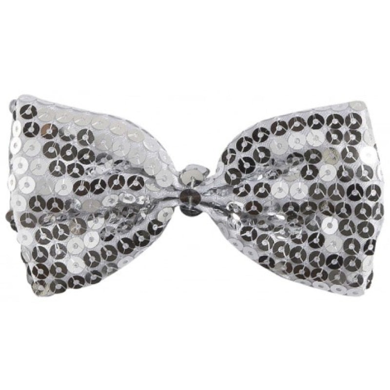 Farfallino In Paillettes Argento