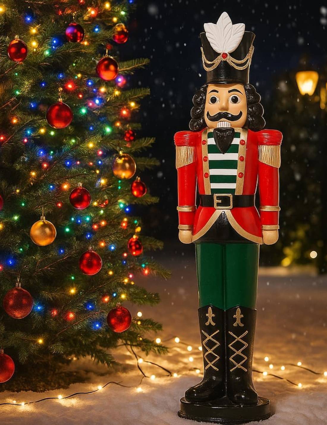 Addobbo Di Natale Schiaccianoci 155cm