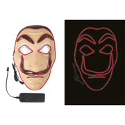 Maschera In Plastica La Casa Di Carta Con LED Maschera Halloween